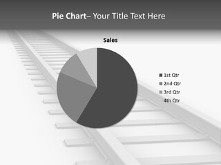 3D Concept - Endless Train Track PowerPoint Template