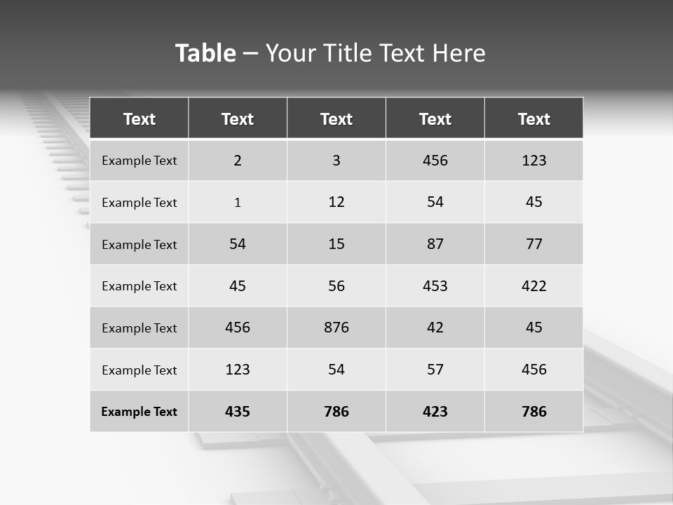 3D Concept - Endless Train Track PowerPoint Template