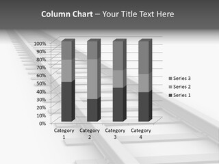 3D Concept - Endless Train Track PowerPoint Template