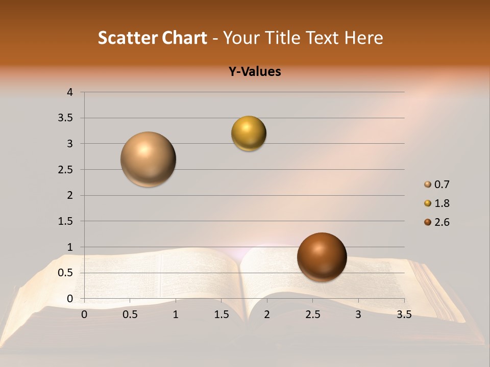 An Open Book With A Beam Of Light Coming Out Of It PowerPoint Template