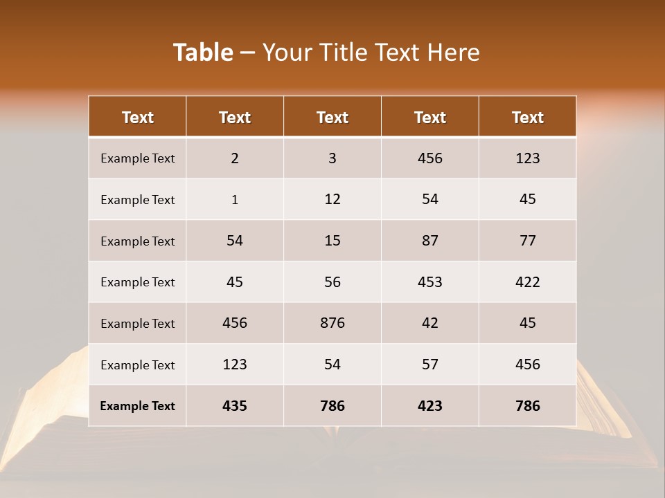 An Open Book With A Beam Of Light Coming Out Of It PowerPoint Template