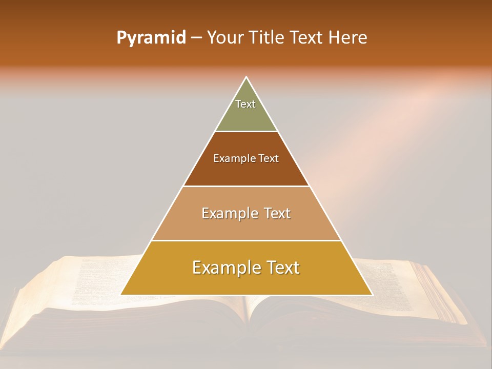 An Open Book With A Beam Of Light Coming Out Of It PowerPoint Template