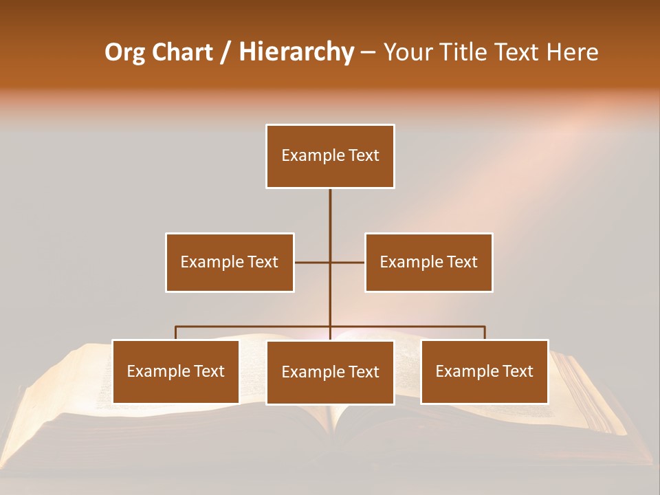 An Open Book With A Beam Of Light Coming Out Of It PowerPoint Template