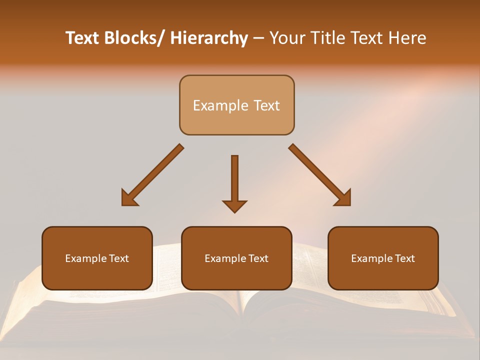 An Open Book With A Beam Of Light Coming Out Of It PowerPoint Template