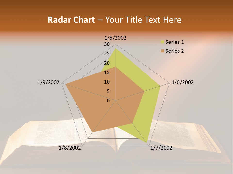 An Open Book With A Beam Of Light Coming Out Of It PowerPoint Template