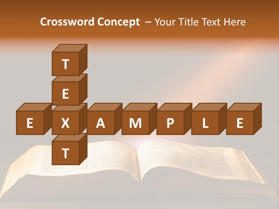 An Open Book With A Beam Of Light Coming Out Of It PowerPoint Template