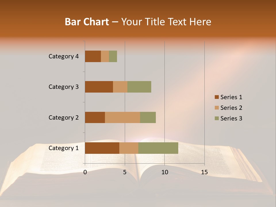 An Open Book With A Beam Of Light Coming Out Of It PowerPoint Template
