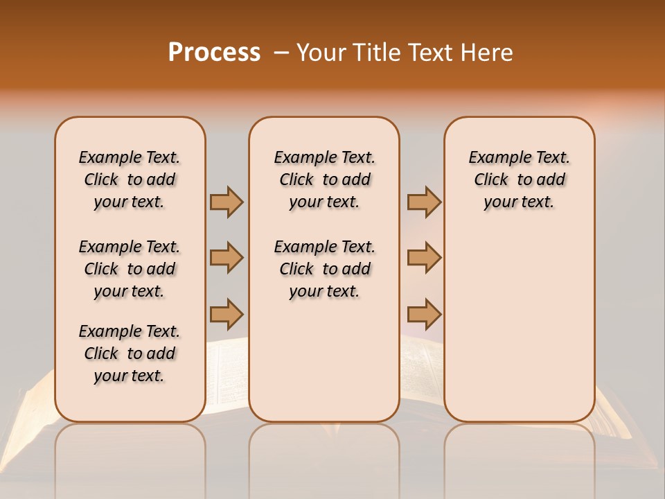 An Open Book With A Beam Of Light Coming Out Of It PowerPoint Template
