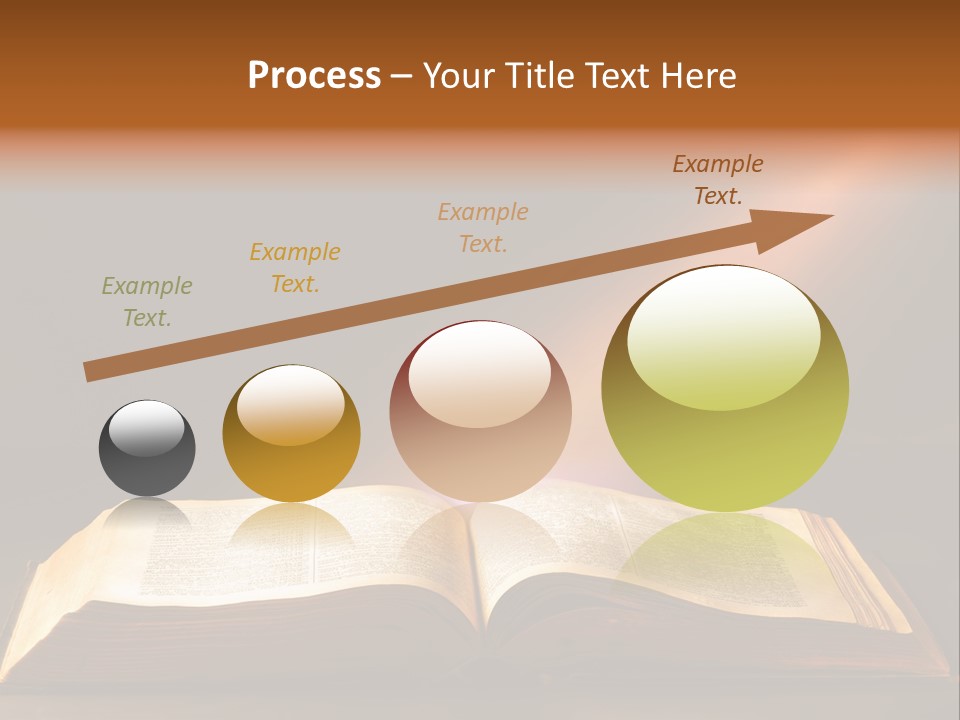 An Open Book With A Beam Of Light Coming Out Of It PowerPoint Template