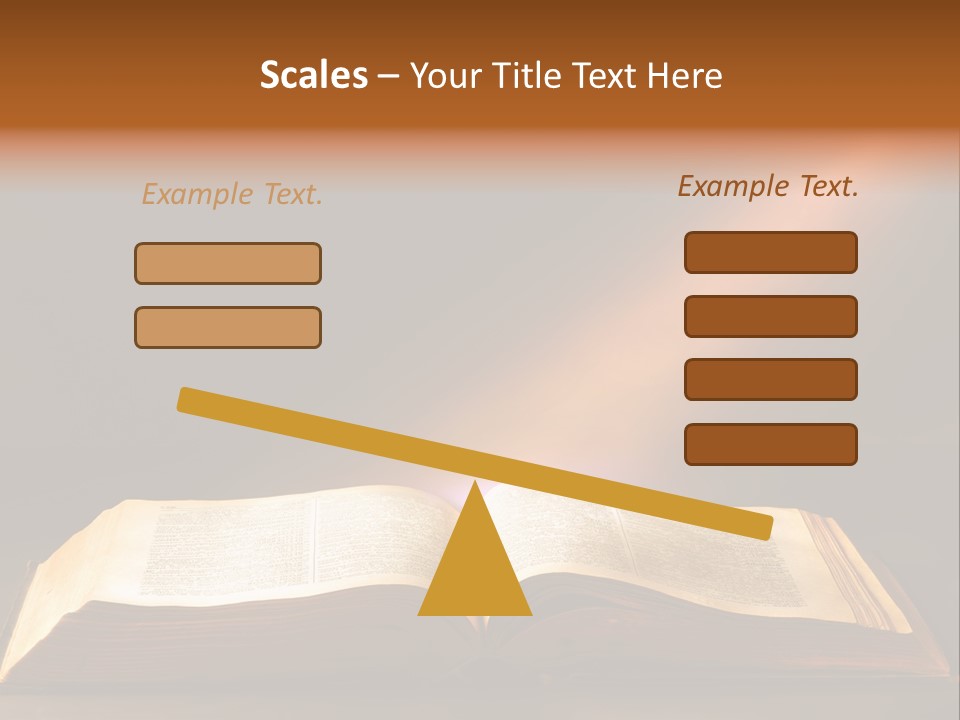 An Open Book With A Beam Of Light Coming Out Of It PowerPoint Template