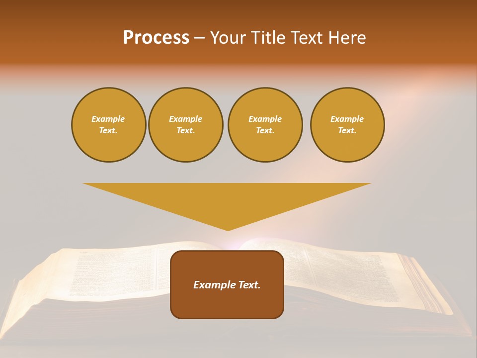 An Open Book With A Beam Of Light Coming Out Of It PowerPoint Template