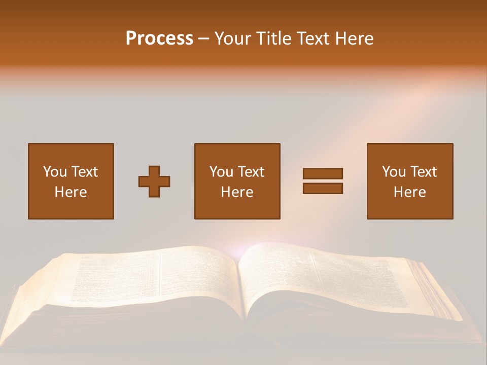 An Open Book With A Beam Of Light Coming Out Of It PowerPoint Template