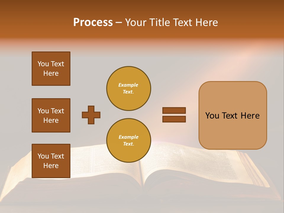 An Open Book With A Beam Of Light Coming Out Of It PowerPoint Template