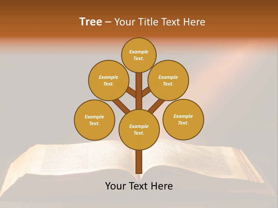 An Open Book With A Beam Of Light Coming Out Of It PowerPoint Template
