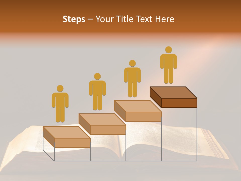 An Open Book With A Beam Of Light Coming Out Of It PowerPoint Template