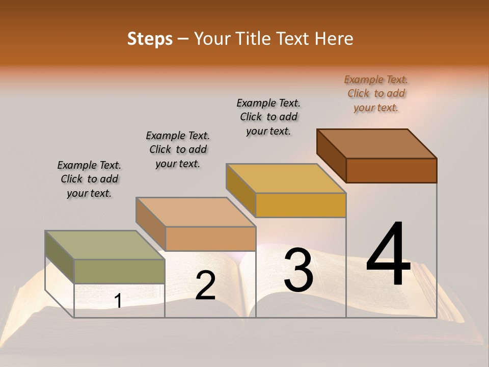An Open Book With A Beam Of Light Coming Out Of It PowerPoint Template