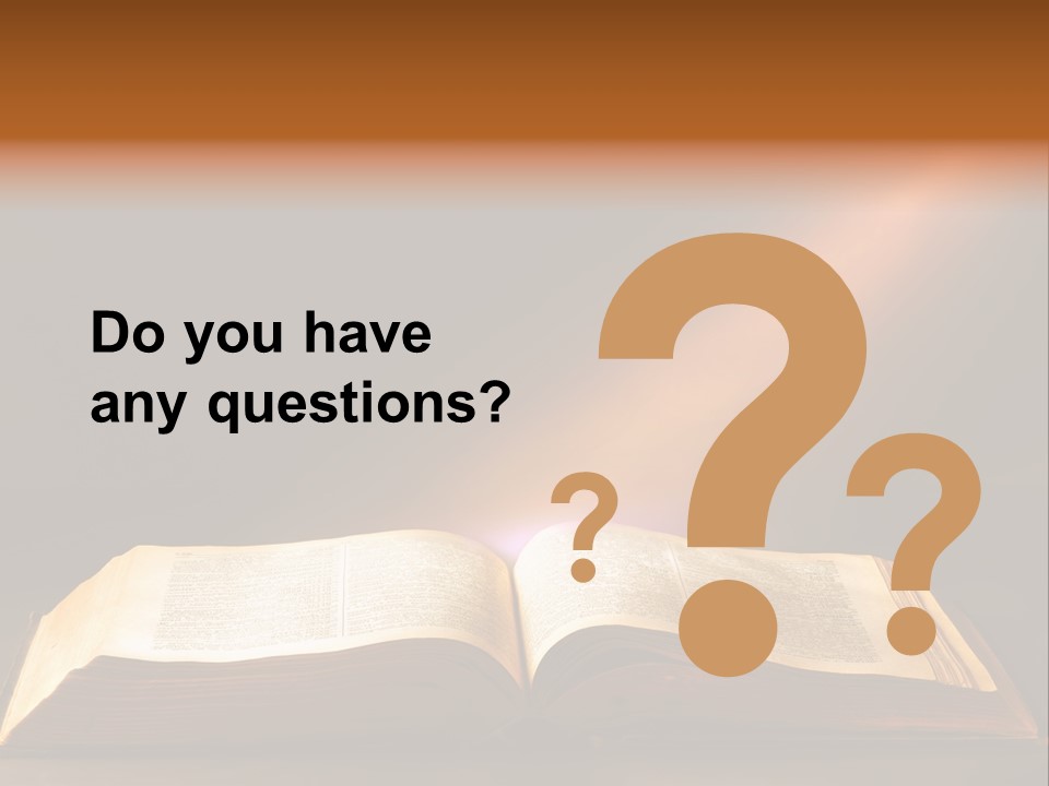 An Open Book With A Beam Of Light Coming Out Of It PowerPoint Template