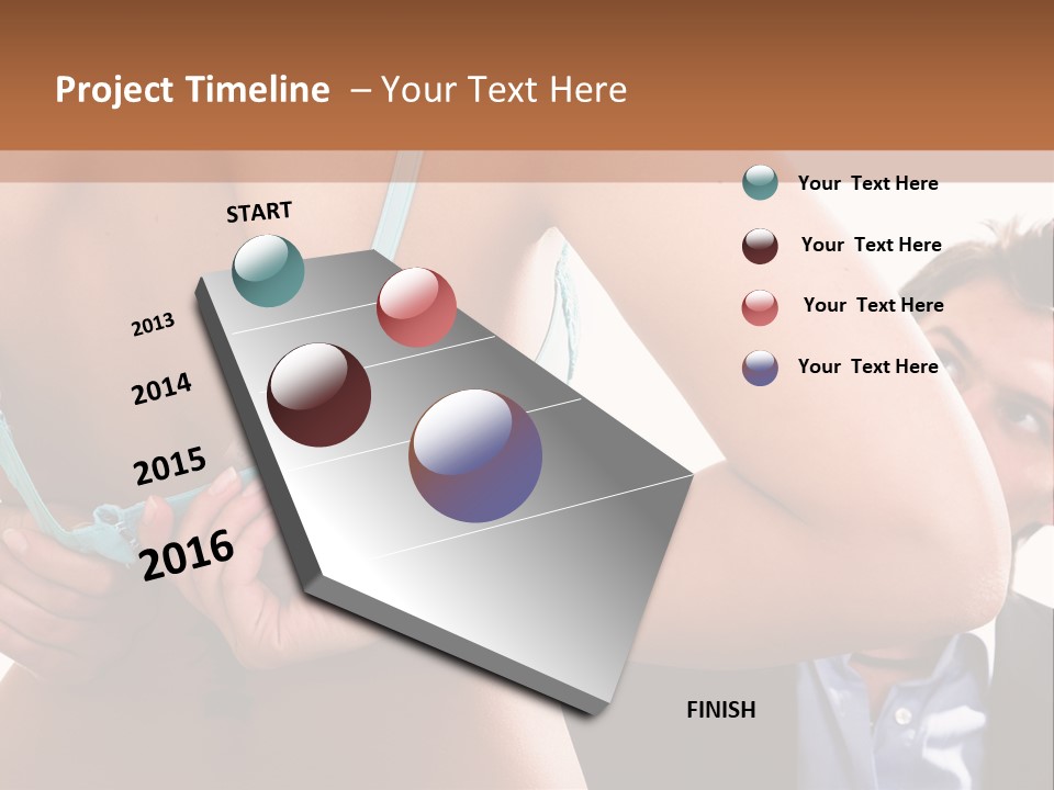 Woman Taking Of Bra In Front Of Man PowerPoint Template