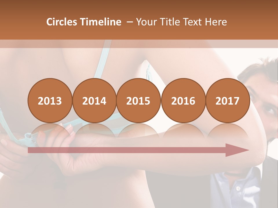 Woman Taking Of Bra In Front Of Man PowerPoint Template