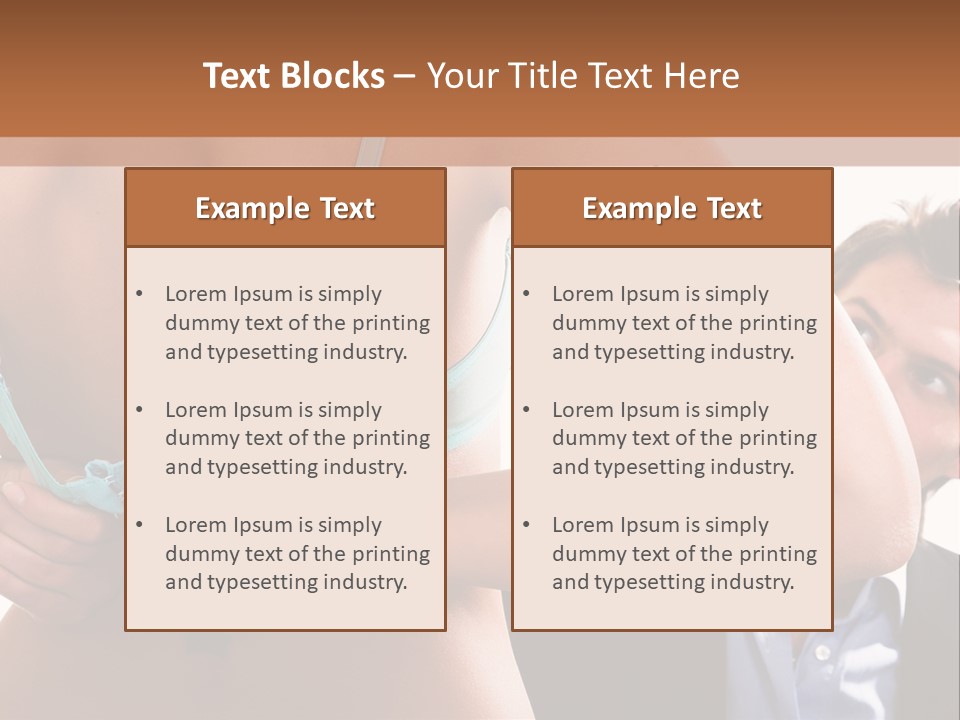 Woman Taking Of Bra In Front Of Man PowerPoint Template