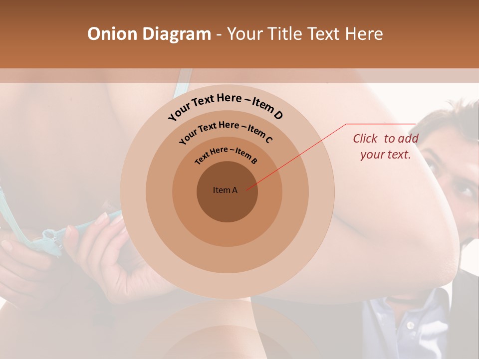 Woman Taking Of Bra In Front Of Man PowerPoint Template