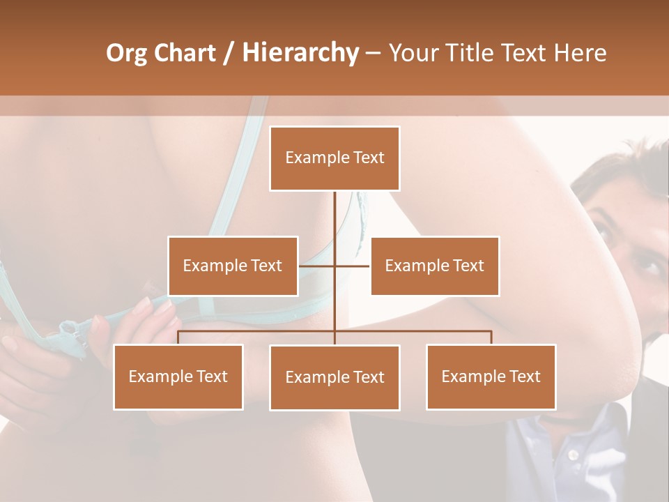 Woman Taking Of Bra In Front Of Man PowerPoint Template