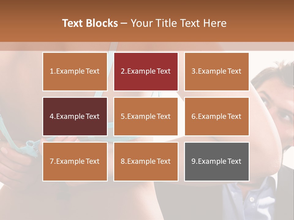 Woman Taking Of Bra In Front Of Man PowerPoint Template