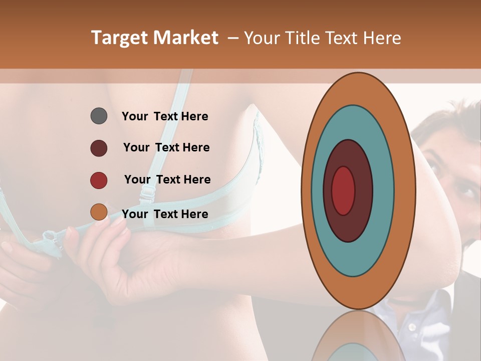 Woman Taking Of Bra In Front Of Man PowerPoint Template
