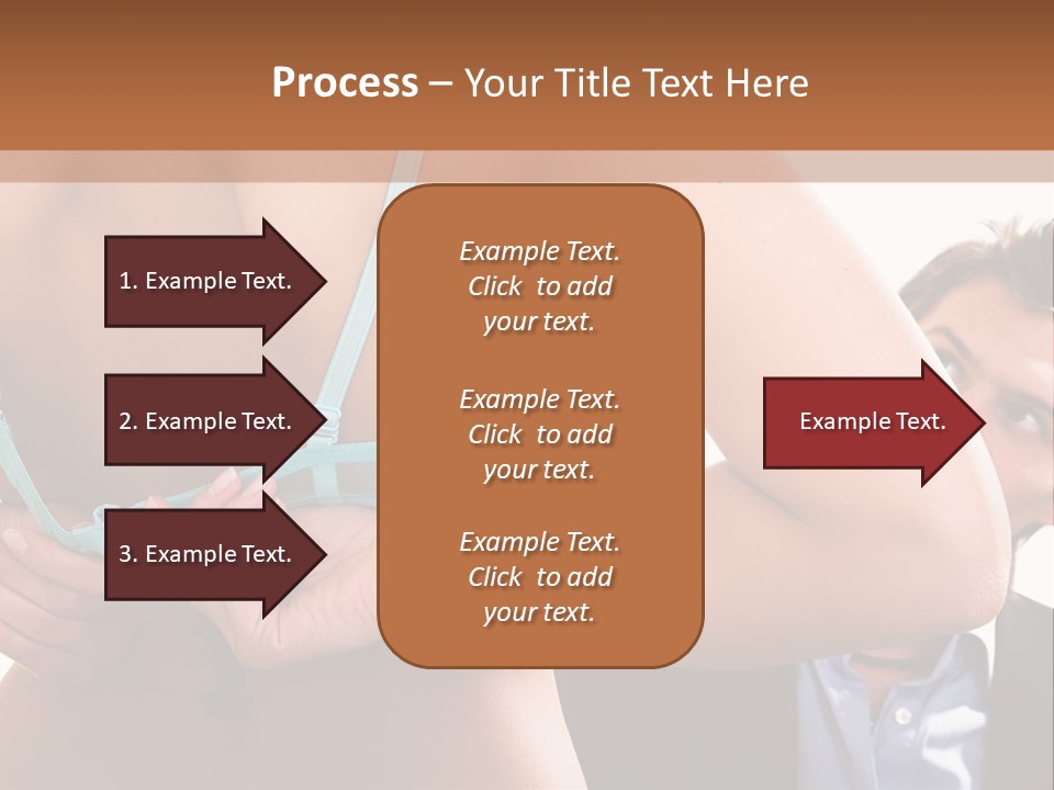 Woman Taking Of Bra In Front Of Man PowerPoint Template
