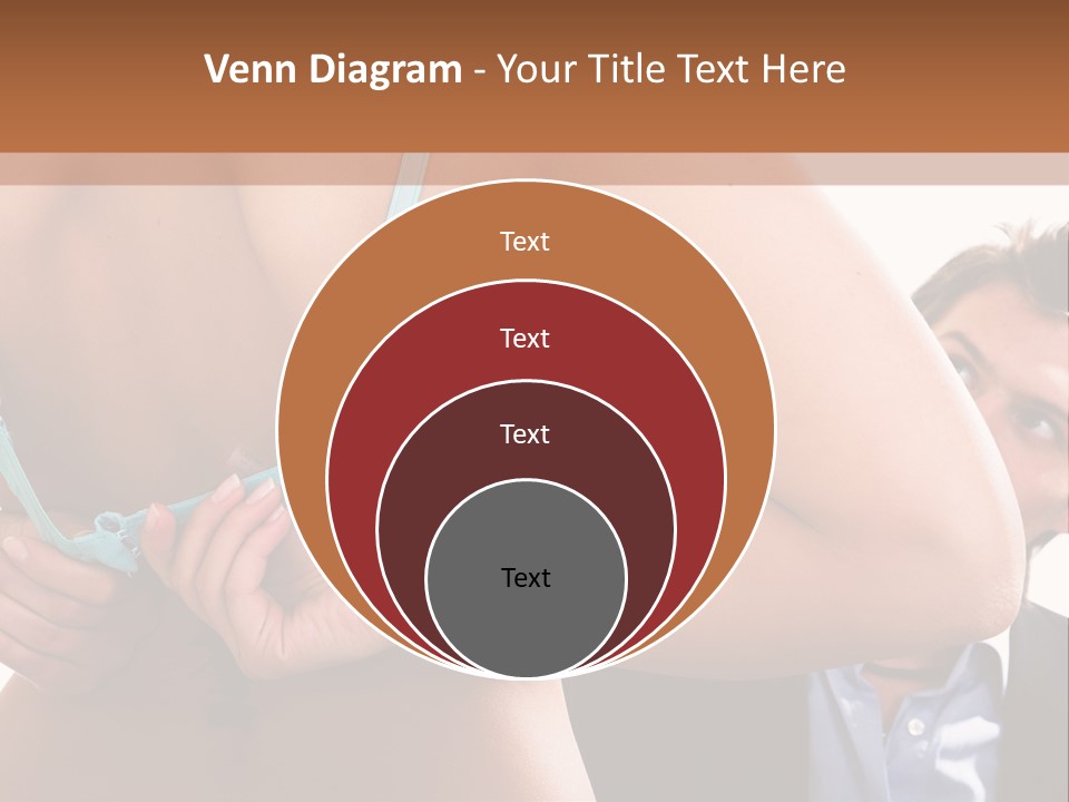 Woman Taking Of Bra In Front Of Man PowerPoint Template