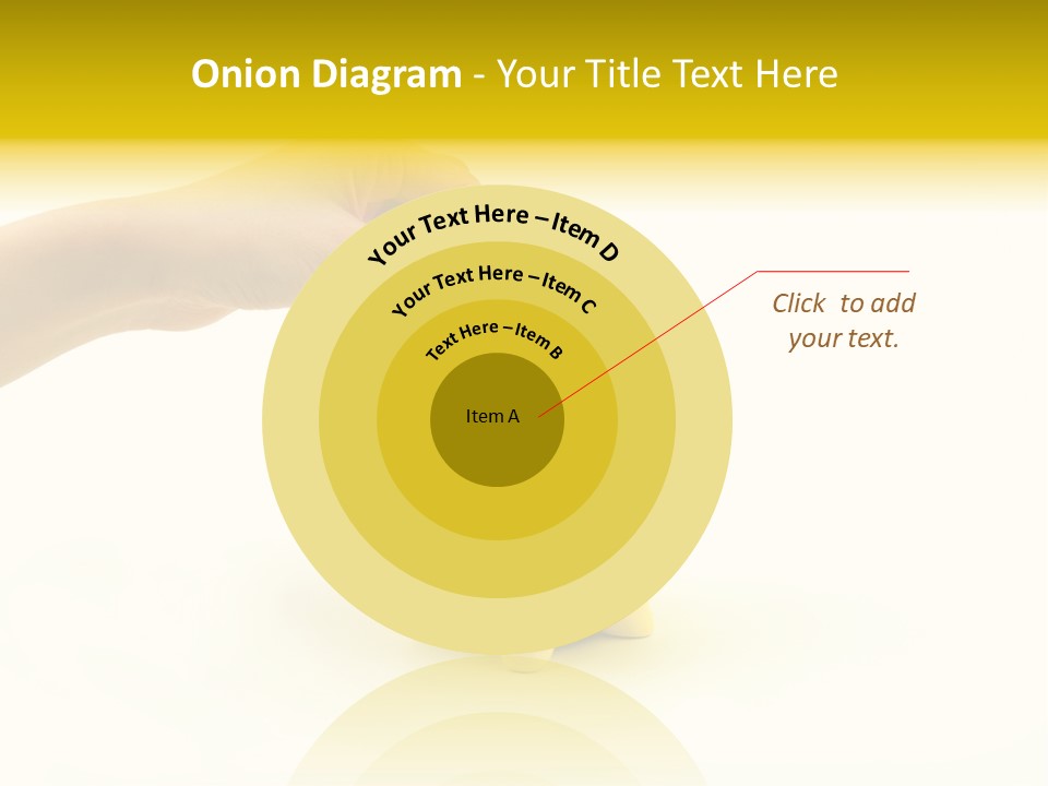 A Person Putting A Coin Into A Yellow Piggy Bank PowerPoint Template