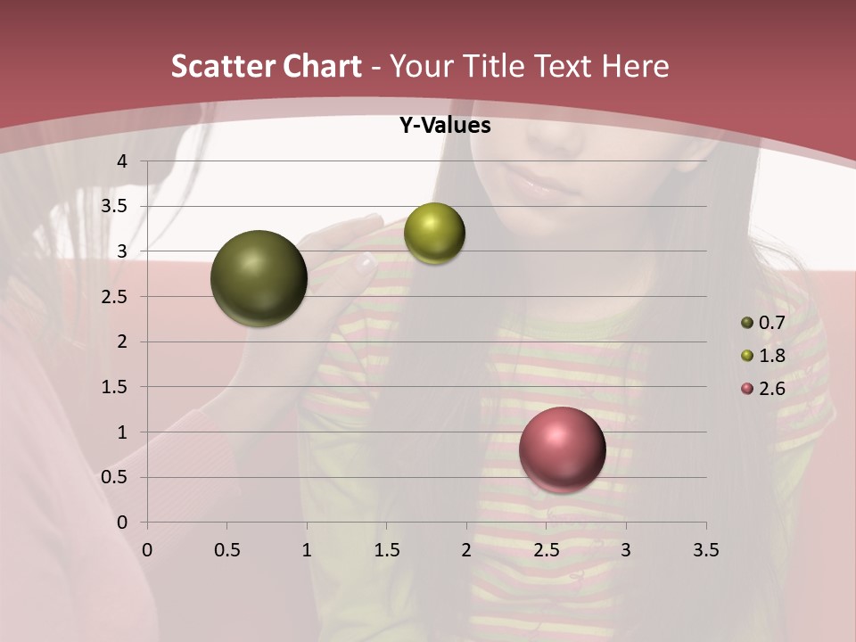 10-15Yo Daughter Is Listening To Her Mother. Girl Is Sitting On The Sofa. Only Side Of Mother's Head And Hand Visable. Isolated On White In Studio. PowerPoint Template