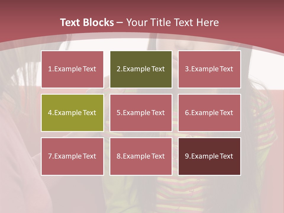 10-15Yo Daughter Is Listening To Her Mother. Girl Is Sitting On The Sofa. Only Side Of Mother's Head And Hand Visable. Isolated On White In Studio. PowerPoint Template