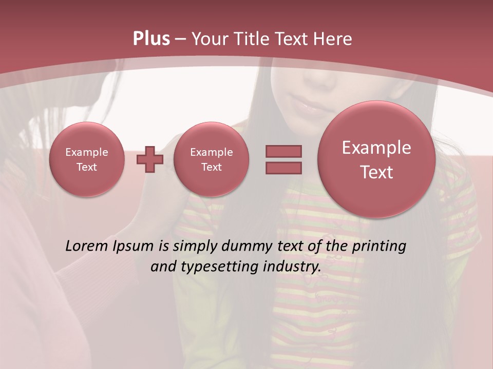 10-15Yo Daughter Is Listening To Her Mother. Girl Is Sitting On The Sofa. Only Side Of Mother's Head And Hand Visable. Isolated On White In Studio. PowerPoint Template