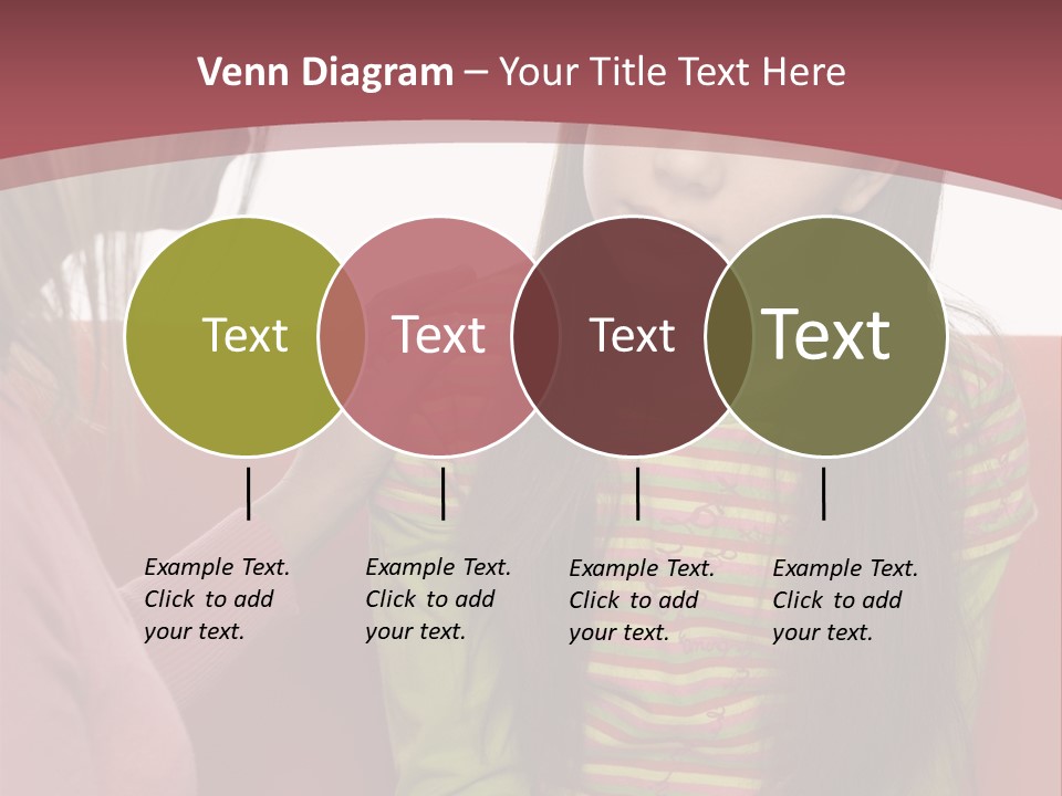 10-15Yo Daughter Is Listening To Her Mother. Girl Is Sitting On The Sofa. Only Side Of Mother's Head And Hand Visable. Isolated On White In Studio. PowerPoint Template