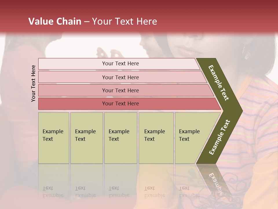 Sad 10-12Yo Girl. Focus On Her Face. There Are Her Mother And Younger Sister Behind Her. Girl's Feeling Rejected And Alone. PowerPoint Template