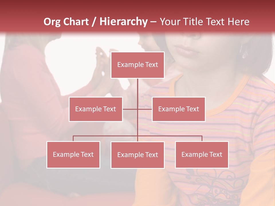Sad 10-12Yo Girl. Focus On Her Face. There Are Her Mother And Younger Sister Behind Her. Girl's Feeling Rejected And Alone. PowerPoint Template