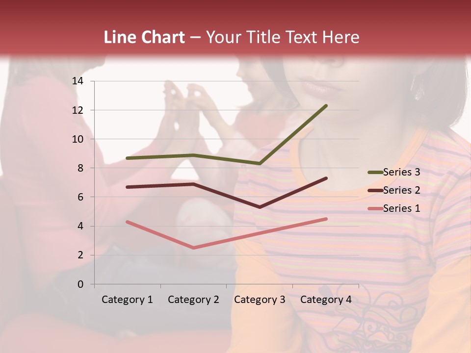 Sad 10-12Yo Girl. Focus On Her Face. There Are Her Mother And Younger Sister Behind Her. Girl's Feeling Rejected And Alone. PowerPoint Template