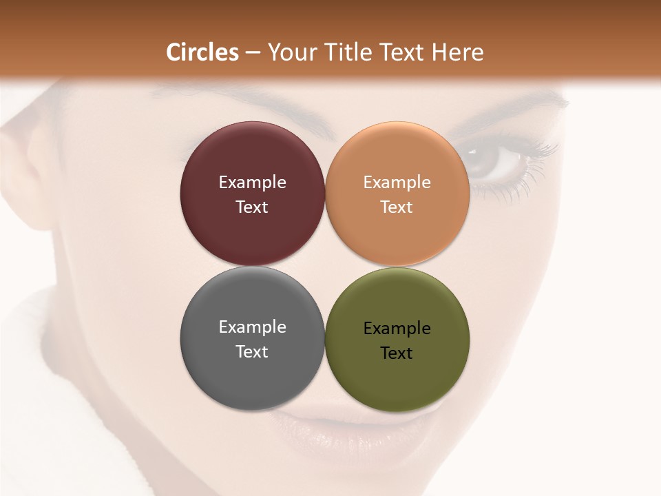 Pudding Of Milk With Caramel Syrup . PowerPoint Template