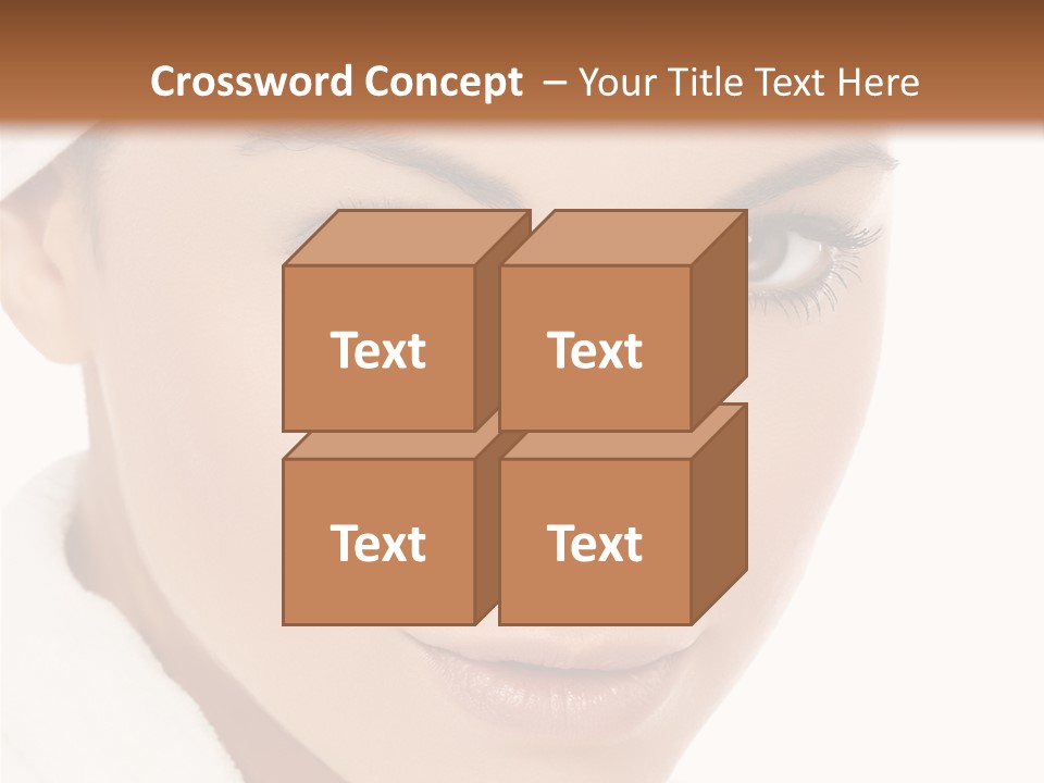 Pudding Of Milk With Caramel Syrup . PowerPoint Template