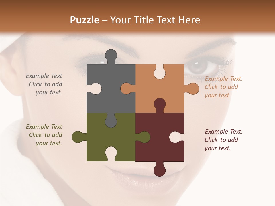 Pudding Of Milk With Caramel Syrup . PowerPoint Template