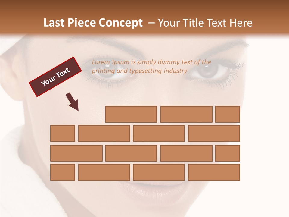 Pudding Of Milk With Caramel Syrup . PowerPoint Template