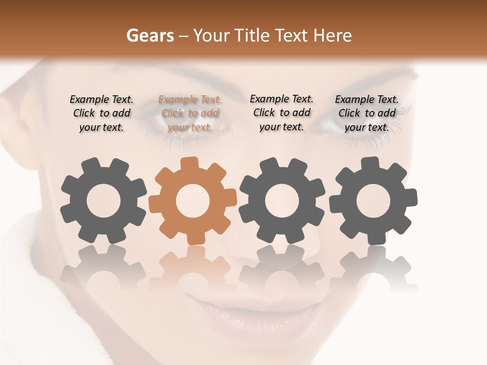 Pudding Of Milk With Caramel Syrup . PowerPoint Template