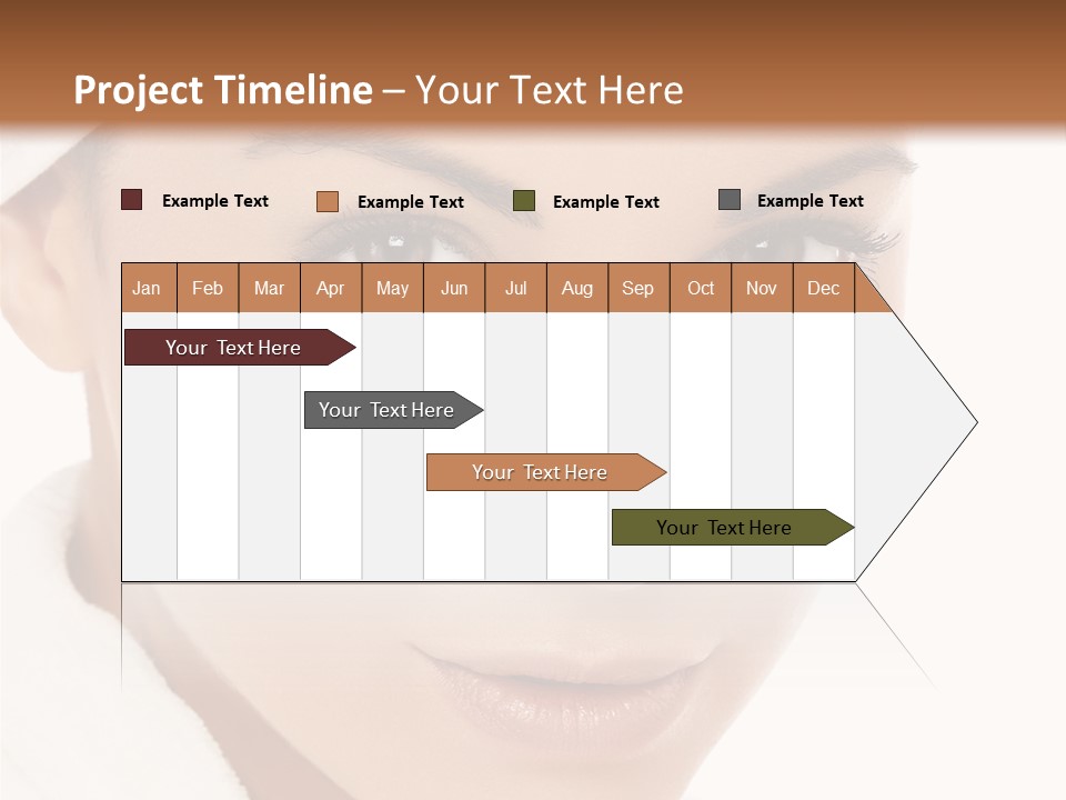 Pudding Of Milk With Caramel Syrup . PowerPoint Template