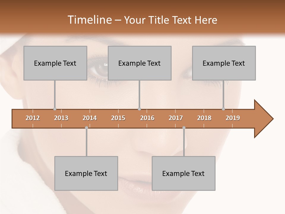 Pudding Of Milk With Caramel Syrup . PowerPoint Template