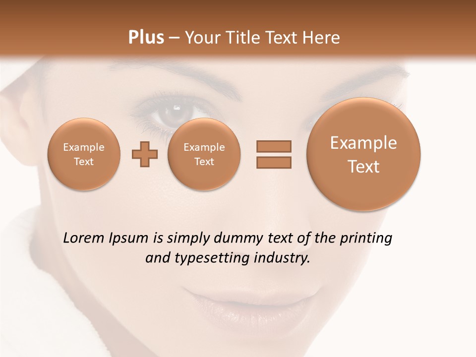 Pudding Of Milk With Caramel Syrup . PowerPoint Template