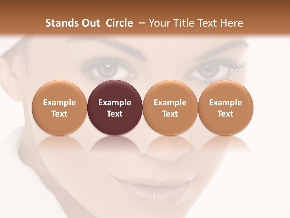 Pudding Of Milk With Caramel Syrup . PowerPoint Template