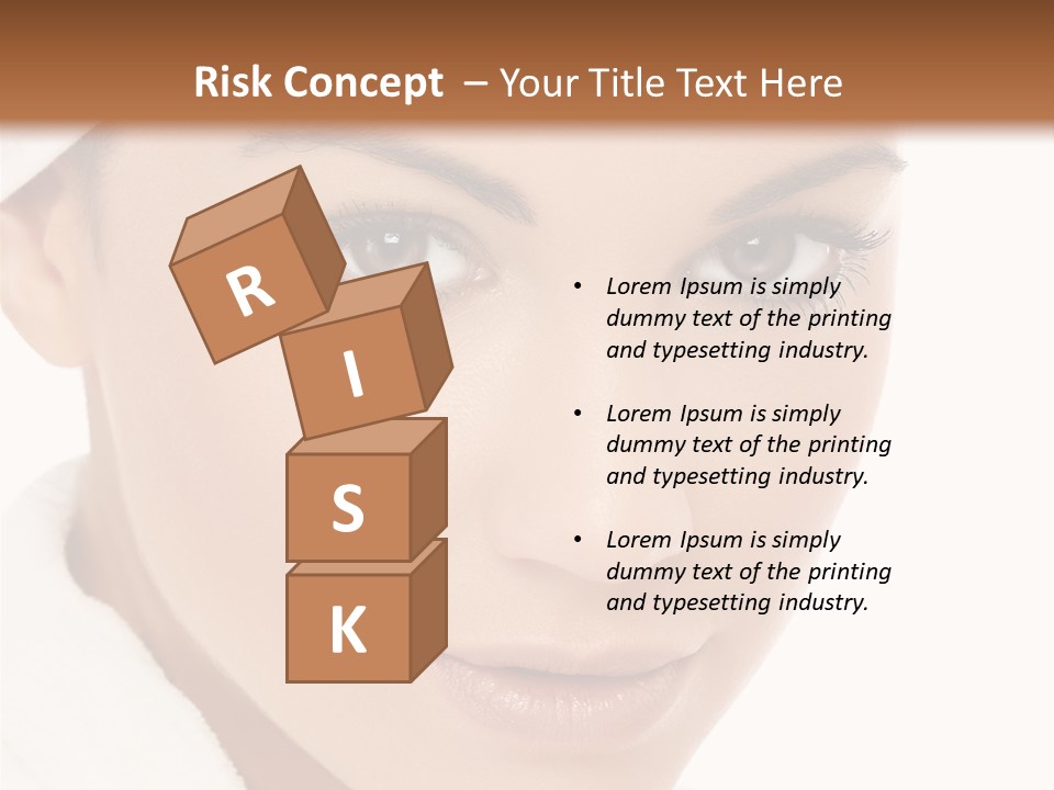 Pudding Of Milk With Caramel Syrup . PowerPoint Template