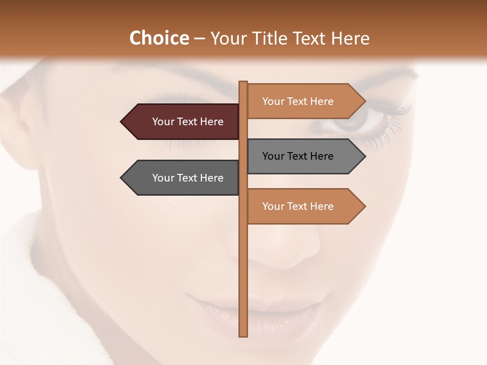 Pudding Of Milk With Caramel Syrup . PowerPoint Template