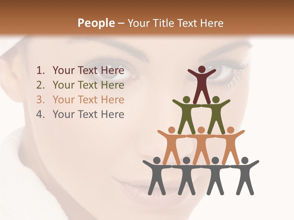 Pudding Of Milk With Caramel Syrup . PowerPoint Template